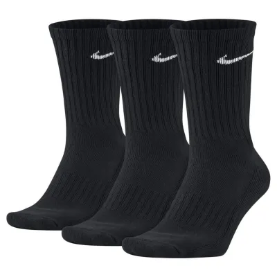 Шкарпетки Nike Value Cotton Crew 3-pack 34-38 black SX4508-001 - Robinzon.ua