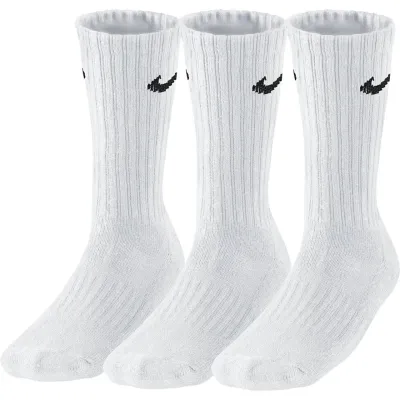 Шкарпетки Nike 3-pack 46-50 white SX4508-101 - Robinzon.ua