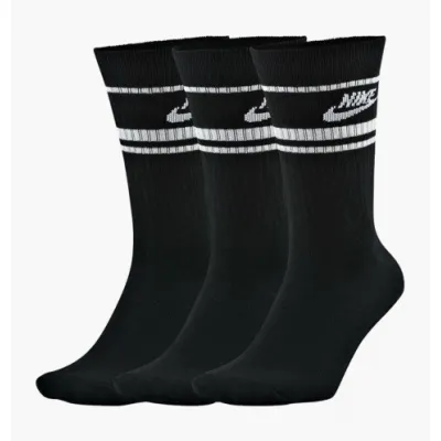 Шкарпетки Nike Sportswear Essential Crew 3-pack 34-38 black CQ0301-010 - Robinzon.ua