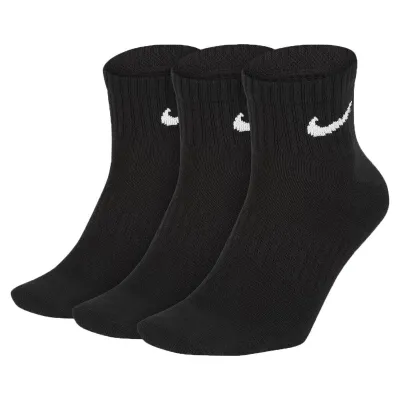 Шкарпетки Nike Everyday Lightweight Ankle 3-pack 34-38 black SX7677-010 - Robinzon.ua