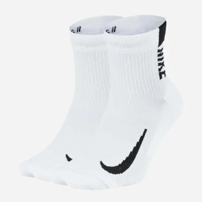 Мужские Носки Nike U NK MLTPLIER ANKLE 2PR - 144 Белый 46-50 SX7556-100 46-50 - Robinzon.ua