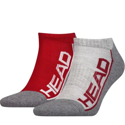 Носки Head Performance Sneaker Unisex 2-pack 35-38 gray/red 791018001-070 - Robinzon.ua