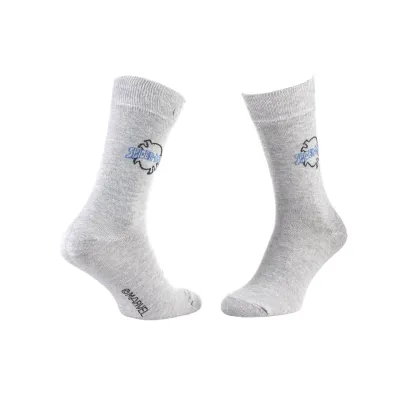 Шкарпетки Marvel Spider-Man Spiderman Logo 1-pack 43-46 light gray 93152362-3 - Robinzon.ua