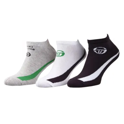 Шкарпетки Sergio Tacchini 3-pack 39-42 gray/white/black 93242541-1 - Robinzon.ua