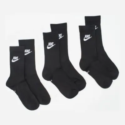 Набір шкарпеток Nike Everyday Essential Черный 3 пари (42-46) L (DX5025-010) - Robinzon.ua