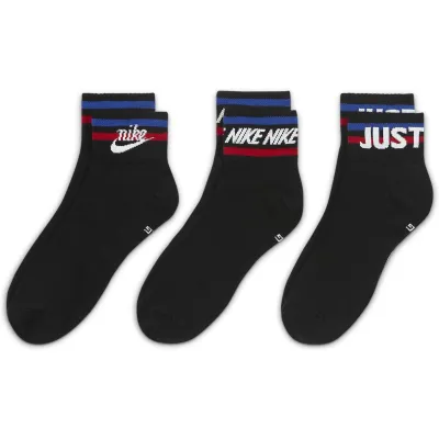 Шкарпетки Nike Nsw Everyday Essential An 3-pack 42-46 black DA2612-010 - Robinzon.ua