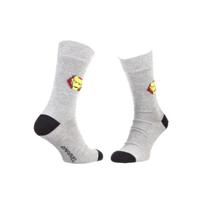 Шкарпетки Marvel Iron Man 1-pack 39-42 light gray 93152262-2 - Robinzon.ua