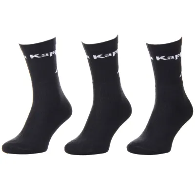 Носки Kappa Socks Logo Saboya 3-pack 39-42 black 304MT00-901 - Robinzon.ua