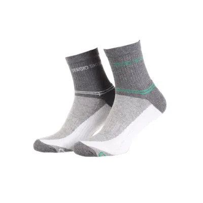 Шкарпетки Sergio Tacchini 2-pack 36-40 white/gray/green 13150661-2 - Robinzon.ua