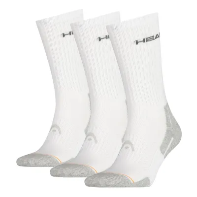 Шкарпетки Head Performance Crew 3-pack 35-38 white/gray 741020001-300 - Robinzon.ua