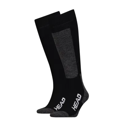 Шкарпетки Head Unisex Ski Kneehigh 2-pack 35-38 black/gray 791003001-213 - Robinzon.ua