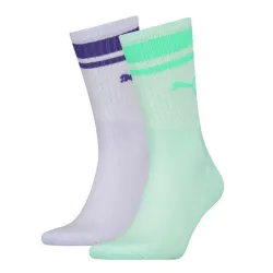 Носки Puma Unisex Crew Regular Stripe 2-pack light purple/light green — 261058001-004 Носки Puma Unisex Crew Regular Stripe 2-pack light purple/light green — 261058001-004 - Robinzon.ua
