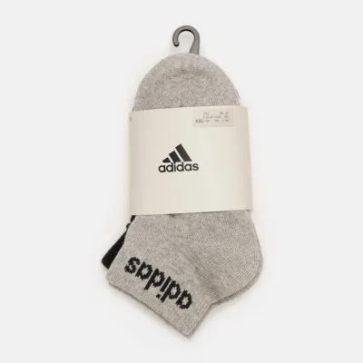 Шкарпетки Adidas C LIN ANKLE 3P білий, чорний, сірий Уні S (37-39) IC1304 S - Robinzon.ua