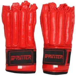 Рукавички шингарти шкіряні SPRINTER на липучці червоний XL - Robinzon.ua