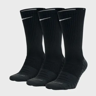 Мужские Носки Nike Evry Max Cush Crew 3-pack Черный 46-50 (SX5547-010 46-50) - Robinzon.ua