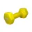Гантели SNS 2,5 кг вінілові (пара) жовті - Robinzon.ua
