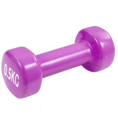 Гантель вінілова PowerPlay 4125 Achilles 0.5 кг. Рожева (1шт.) - Robinzon.ua