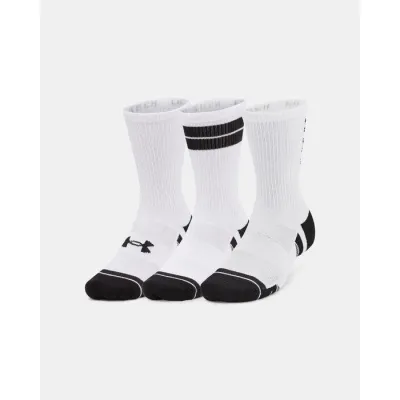 Шкарпетки UA Perf Tech Nov 3pk Crew Білий L (1379515-101 L) - Robinzon.ua