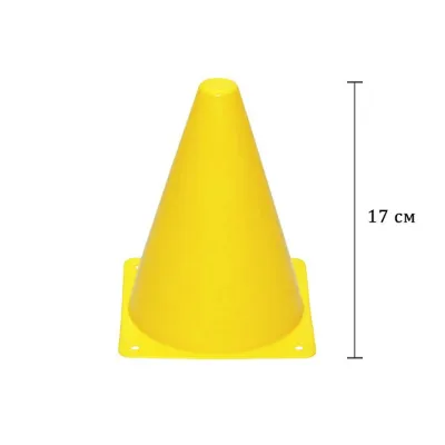 Конус-фішка спортивна EasyFit 17 см жовта - Robinzon.ua
