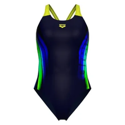 Купальник закритий для жінок Arena BREATH SWIMSUIT V BACK LB темно-синій 38 008330-760 38 - Robinzon.ua