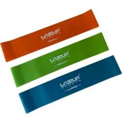 Набір фітнес гумок LiveUp EXERCISE LOOP помаранчевий, зелений, синій Уні 50х5 см LS3650C - Robinzon.ua