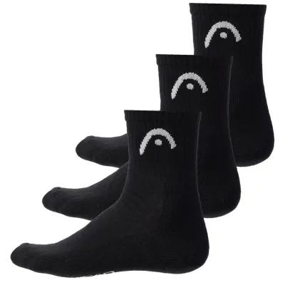 Чоловічі Шкарпетки Head ALL SPORTS TRAINING SHORT CREW 3P чорний Чол 43-46 701229016-001 43-46 - Robinzon.ua