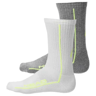 Чоловічі Шкарпетки Head ALL SPORTS PERFORMANCE CREW 2P сірий, білий Чол 39-42 701229020-004 39-42 - Robinzon.ua