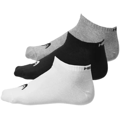 Мужские Носки Head ALL SPORTS TRAINING SNEAKER 3P серый, белый, черный Муж 39-42 701229018-004 39-42 - Robinzon.ua