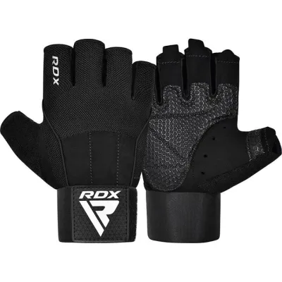 Рукавички для фітнесу RDX  W3 BLACK WITH EVA PADDING-L - Robinzon.ua