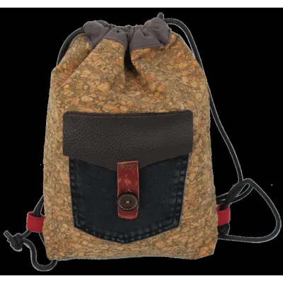 Дизайнерская котомка, дизайнерский рюкзак, торба ручной работы из коттона, коркового дерева - Robinzon.ua