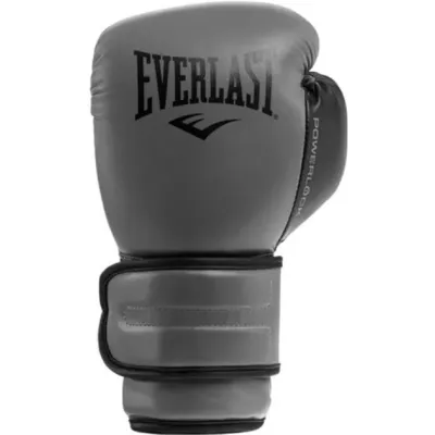 Боксерські рукавиці  Everlast POWERLOCK 2R TRAINING GLOVE сірий, чорний Уні 10 унцій P00002304 - Robinzon.ua