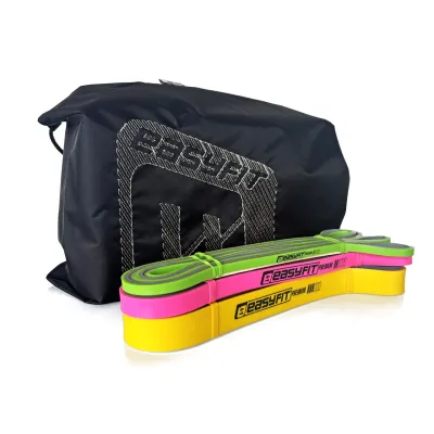 Набір двошарових резинок для підтягування EasyFit Premium 2-32 кг (3 шт) - Robinzon.ua