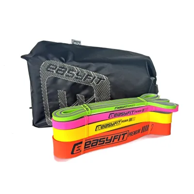 Набір двошарових резинок для підтягування EasyFit Premium 2-45 кг (4 шт) - Robinzon.ua