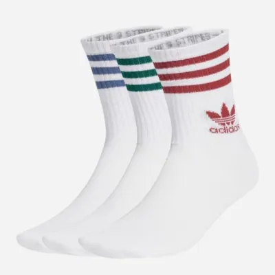 Шкарпетки Adidas CREW SOCK 3STR білий, червоний, зелений, синій Уні  (40-42) JI9471 40-42 - Robinzon.ua