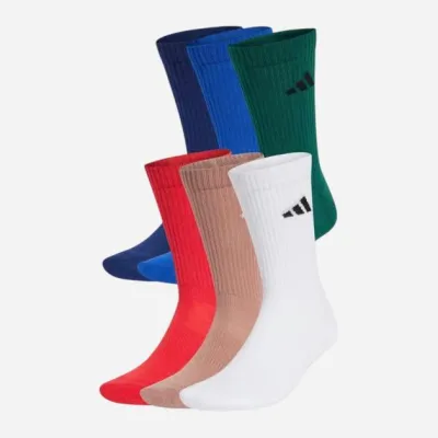 Носки Adidas CUSHIONED CREW SOCKS 6P мультиколор Уни XL (46-48)   JP1717 XL (46-48) - Robinzon.ua