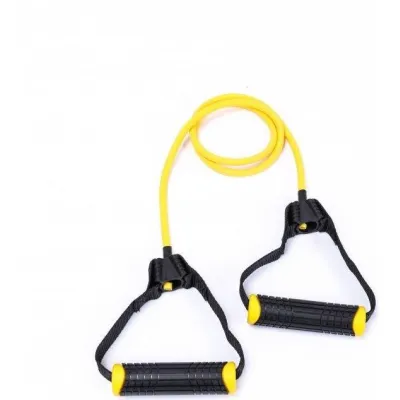 Еспандер трубчастий LivePro TONING TUBE PRO чорний, жовтий 6х10х1200мм LP8405-L - Robinzon.ua