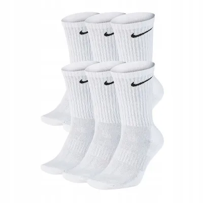 Чоловічі Шкарпетки Nike Everyday Cushion Crew Socks Білий 42-46 (SX7666-100 42-46) - Robinzon.ua