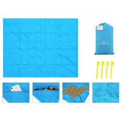 Великий кемпінговий, пляжний килимок Retoo 240х200 см ЧОРНИЙ Великий кемпінговий, пляжний килимок Retoo 240х200 см ЧОРНИЙ - Robinzon.ua