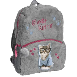 Плюшевий дитячий рюкзак для дівчинки 10L Paso сірий Плюшевий дитячий рюкзак для дівчинки 10L Paso сірий - Robinzon.ua