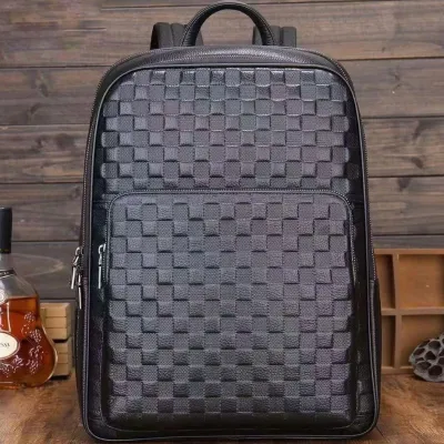 Рюкзак мужской кожаный. Черный городской рюкзак для ноутбука и документов Tiding Bag 13292 - Robinzon.ua