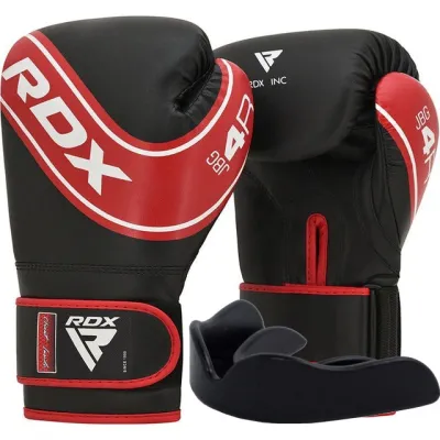 Боксерские перчатки RDX 4B Robo Kids Red/Black 6 унций (капа в комплекте) - Robinzon.ua