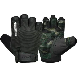 Перчатки для фитнеса RDX T2 Half Army Green S Перчатки для фитнеса RDX T2 Half Army Green S - Robinzon.ua