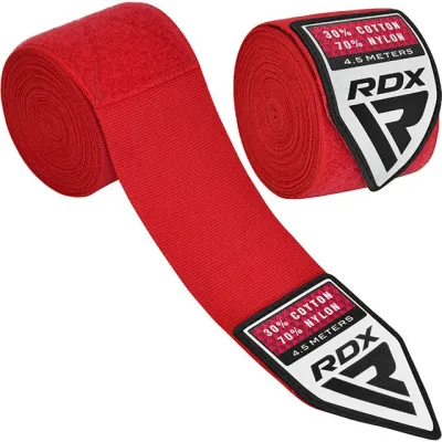 Бинти для боксу RDX WX Professional Boxing Hand Wraps Red (4.5м.) - Robinzon.ua