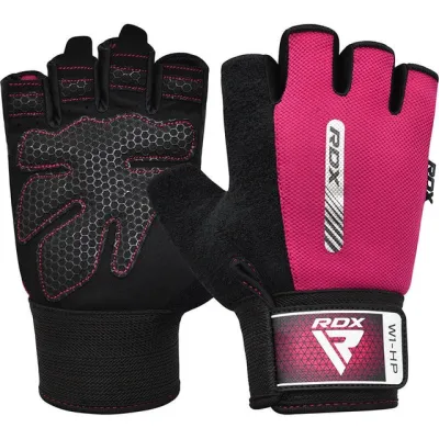 Рукавички для фітнесу RDX W1 Half Pink M - Robinzon.ua