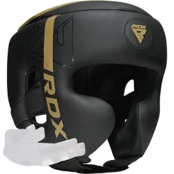 Боксерський шолом RDX F6 KARA Matte Golden S (капа в комплекті) Боксерський шолом RDX F6 KARA Matte Golden S (капа в комплекті) - Robinzon.ua
