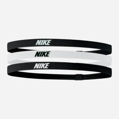 Пов'язка на голову Nike Headbands 2.0 3PK чорний, білий Уні One Size N.100.4529.036.OS - Robinzon.ua