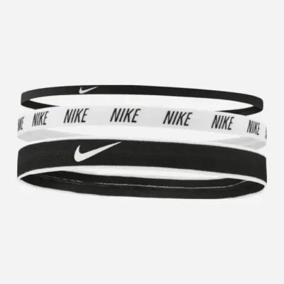 Пов'язка на голову Nike Mixed Width Headbands 3PK чорний, білий Уні One Size N.000.2548.930.OS - Robinzon.ua