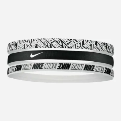 Повязка на голову Nike Printed Headbands 3PK черный, белый Уни One Size N.000.2560.903.OS - Robinzon.ua