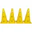 Конусы-фишки спортивные EasyFit  31 см (набор 4 штуки) желтые - Robinzon.ua