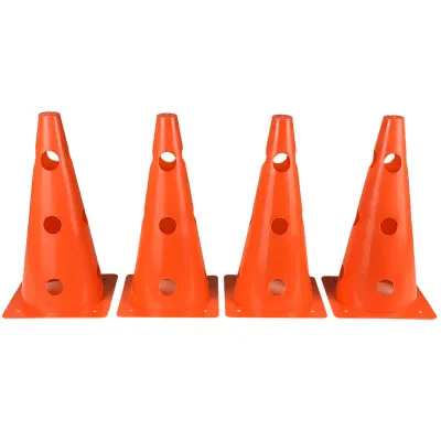 Конусы-фишки спортивные EasyFit  31 см (набор 4 штуки) оранжевые - Robinzon.ua